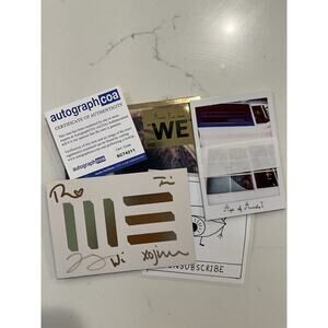 ARCADE FIRE SIGNED AUTOGRAPH WE CD ALBUM AUTO SIGNATURE COA ACOA #3